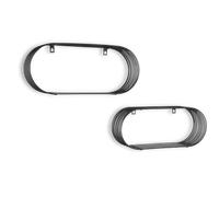 JOYCE SET DI 2 MENSOLE A MURO 43-38CM METALLO NERO