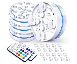 Joycome 13 LED RGB Subacquee Luci per Piscina Fuori Terra (4 Pezzi)