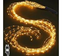 Joycome Fascio di Luce 2m 400 LED Luci a Cascata con Spina (Bianco Caldo)