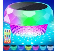Joycome Luci Piscina Solari Fuori Terra IP68 Impermeabili Illuminazione Solare Piscina con Telecomando, Luci per Piscina Subacquea LED RGBCW Luce Piscina per Esterno Laghetto Festa