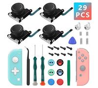 Joycon Joystick, joystick di ricambio per Nintendo Switch Joycon e Switch Lite, kit di riparazione Joycon, include fibbie in metallo, cacciaviti, strumenti a leva, tappi per pollice