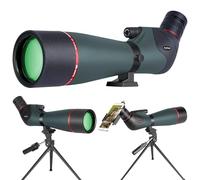 Joydate BAK4 - Cannocchiale impermeabile per osservazione degli uccelli, 20-60 x 80 cm, per osservazione della fauna selvatica, escursionismo, campeggio, telescopio HD con treppiede per smartphone e