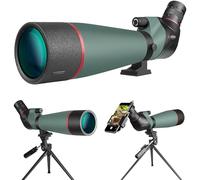 JoyDate Cannocchiale HD da 20-60 x 80 mm con treppiede, adattatore per smartphone, custodia per il trasporto, BAK4, cannocchiale impermeabile per tiro al bersaglio, birdwatching, caccia, paesaggi