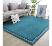 Joydec Tappeto Bambini Gattonamento Ripiegabile Spessore 2,0 cm, morbido, Portatile, Tappetino da Gioco e Divertimento Baby, Per la Camera del Bambino o della Bambina, Turchese, 150x200cm