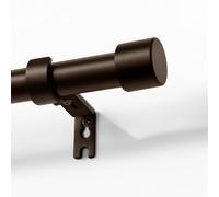 Joydeco Set asta per tende in bronzo regolabile, 76-365 cm, asta decorativa con tappo in alluminio, per doccia, camera da letto, soggiorno DEY2A