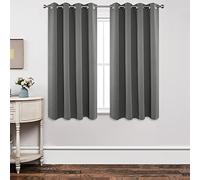 Joydeco Set di 2 tende oscuranti, lunghezza 160 cm, a isolamento termico, 2 tende oscuranti con occhielli, per camera da letto e soggiorno