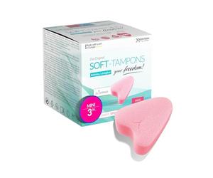 JOYDIVISION Assorbenti interni Soft mini I 3 pezzi I Assorbenti interni senza filo per sport, nuoto e Spa I Spugnette mestruali ultra soft I Inserimento ed estrazione facili I Senza filo