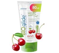 JOYDIVISION BIOglide Original gel lubrificante alla ciliegia 80 ml | Lubrificante 100% naturale vegano | Gel lubrificante a base acqua con profumo e gusto | Gel per profilattici in lattice