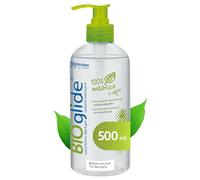 JOYDIVISION BIOglide Original gel lubrificante neutro 500 ml | Lubrificante 100% naturale e vegano | Gel lubrificante a base acqua | Gel bio per profilattici in lattice | Lubrificazione