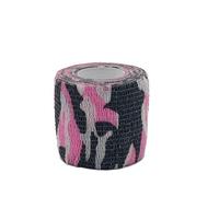 JOYDREAMDESIGN 1 Pcs 5cmx4.6m Tattoo Grip Fasciatura Tattoo Grip Tape Cover Wrap Finger Protezione del Polso Non Tessuto Elastico Tattoo Bandage-Mimetico Rosa