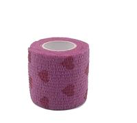 JOYDREAMDESIGN 1 Pz 5 cm x 4.6 m Tattoo Grip Fasciatura Tattoo Grip Tape Cover Wrap Finger Protezione del polso Non tessuto Elastico Tattoo Bandage-Rosa cuore d'amore