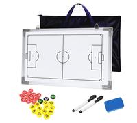 Joyeee Appunti da calcio con lavagna bianca impermeabile, per allenatori di calcio, design full-Court & Half-Court Futsal, cancellabile a secco, per allenamento di calcio, 53 x 31 cm