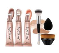 Joyeee Bacchetta di Bellezza Viso, 3Pcs di Fard Contorno Illuminante Liquidi con Pennello, Effetto Brillante Naturale a Lunga Durata, Multifunzionale Contour Beauty Wand per Donne#3