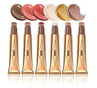 Joyeee Bacchetta di Bellezza Viso, 6Pcs di Fard Contorno Illuminante Liquidi con Applicatore a Cuscino, Effetto Brillante Naturale a Lunga Durata, Multifunzionale Contour Beauty Wand per Donne#5