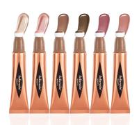 Joyeee Bacchetta di Bellezza Viso, 6Pcs di Fard Contorno Illuminante Liquidi con Applicatore a Cuscino, Effetto Brillante Naturale a Lunga Durata, Multifunzionale Contour Beauty Wand per Donne#1