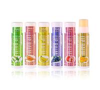 Joyeee Balsamo per Labbra - Burrocacao Labbra - Set di 6 Lip Balms - 6 Sapori - 100% Idratante Naturale - Lunga Durata - per Screpolate e Secche