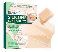 Joyeee Cerotto Silicone Per Cicatrici (4x 7.62cm, 4pcs), Fogli Cicatriziali in Silicone, Riutilizzabili e Lavabili, Professionali per le Cicatrici Causate da Chirurgia, Ustioni, Acne, Taglio Cesareo