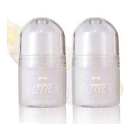 Joyeee Glitter Viso Corpo, 2pcs Roll-on Brillantini per Capelli Viso Corpo Occhi Labbra, Shimmer Glitter Gel Makeup per Musica Festival Party Trucco Regalo per Ragazza Donna