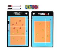 Joyeee Lavagna Tattica da Pallavolo, Lavagna Tattica Portatile per Allenatori con Penne e magneti, Lavagna di Formazione strategica per Allenatori, Accessori per Allenamento e Competizione