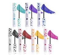 Joyeee Mascara Colorato, 7color Mascara Verde Blu Viola Marrone, Mascara Volumizzante e Allungante Waterproof, Lunga Durata Naturale Mascara Colorati Ciglia Make up Trucco per Donna Ragazza Regalo