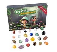 Joyeee Pietre e Cristalli Naturali, 24pcs Pietre Preziose Cristalloterapia Regali Pietre per Meditazione Yoga Casa Decorative Bigiotteria, Minerali da Collezione Mix Colorato di Pietre Dure