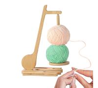 Joyeee Supporto per filati per uncinetto e maglia, a forma di nota, per maglieria e uncinetto, per riporre i filati evitando grovigli, regali per artigiani, regalo per la festa della mamma, naturale