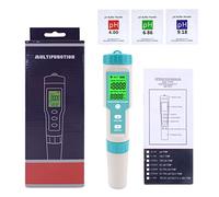 Joyeee Tester di qualità dell'acqua, misuratore 7 in 1 TDS/EC/PH/ORP/SG, display LCD retroilluminato verde Tester dell'acqua per test di qualità dell'acqua potabile dello dell'acquario della piscina