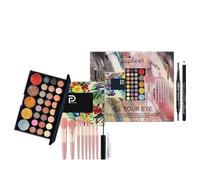 Joyeee Trousse di Trucchi, Set Trucchi Donna Completo, Regalo per Donne Make Up Kit, Include Set di Pennelli per Occhi, Palette di Ombretti, Matita per Sopracciglia, Mascara, SET002C