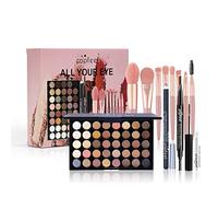 Joyeee Trousse di Trucchi, Set Trucchi Donna Completo, Regalo per Donne Make Up Kit, Include Set di Pennelli per Occhi, Palette di Ombretti, Matita per Sopracciglia, Mascara, SET002A