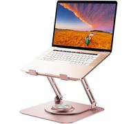 JOYEKY Supporto per computer portatile da scrivania, regolabile con base girevole a 360°, supporto ergonomico per laptop per lavoro collaborativo, supporto pieghevole e portatile, adatto per tutti i