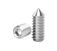 JOYELEC 145 Pezzi M3*8 Viti a Brugola Senza Testa con Punta Acuta,Acciaio Inox 304 Antiruggine,Esagoni Incassati,Viti per Fissaggio Maniglie Porte,con 1 Chiavi a Brugola