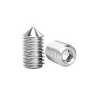 JOYELEC 30 Pezzi M3*3 Viti a Brugola Senza Testa con Punta Acuta,Acciaio Inox 304 Antiruggine,Esagoni Incassati,Viti per Fissaggio Maniglie Porte,con 1 Chiavi a Brugola