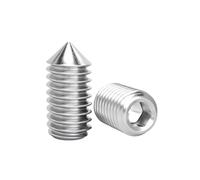 JOYELEC 35 Pezzi M3*5 Viti a Brugola Senza Testa con Punta Acuta,Acciaio Inox 304 Antiruggine,Esagoni Incassati,Viti per Fissaggio Maniglie Porte,con 1 Chiavi a Brugola