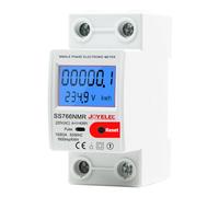 JOYELEC Contatore elettrico monofase, funzione di reset, consumo con schermo LCD, 10 (60) A 230 V, visualizzazione del consumo energetico