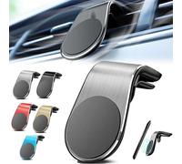 Joyeloo Magnetic Phone Holder - Mobile Phone Navigation Magnetic Bracket, L Type 360° Rotatable Car Phone Mount Magnet, Universal Strong Magnetic's Hold-No Slipping & Shaking & Sudden Drops (Silver)