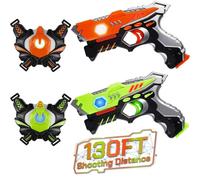 JOYENDER Pistole Laser Tag per Bambini, Pistole Laser Game con Pettorina per 2 Giocatori, Pistole Laser Giocattolo Giochi per 5 6 7 8 9 10 11 12 Anni Bambini Ragazzi Ragazze Gioco Battaglia Laser