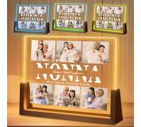 JOYENDER Targhetta Personalizzata Cornice Foto Festa dei Nonni Regalo Idee Regalo per I Nonni dai Nipoti Regalo Anniversario Regalo Nonna Compleanno portafoto multiplo per Nonna Regalo San Valentino