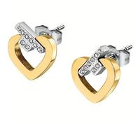 TRUSSARDI Orecchini Donna in Acciaio, Collezione T-Logo, Cuore - TJAXC49