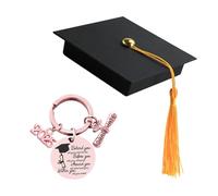 Joyesplay Portachiavi di laurea 2025, regalo di laurea per lei regalo ispiratore per migliori amici laureati regalo, Rosa 2, Taglia unica