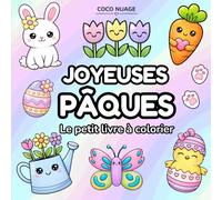 Joyeuses Pâques - Le petit livre à colorier: Version réduite de l’édition originale, 25 dessins adorables à colorier pour enfants - Format 8.5 x 8.5 pouces