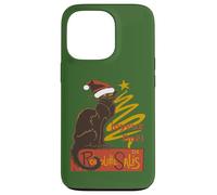 Joyeux Noel Le Chat Noir con albero d'oro stilizzato v2 Custodia per iPhone 13 Pro