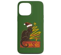 Joyeux Noel Le Chat Noir con albero d'oro stilizzato v2 Custodia per iPhone 13 Pro Max