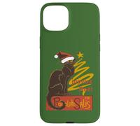 Joyeux Noel Le Chat Noir con albero d'oro stilizzato v2 Custodia per iPhone 15 Plus