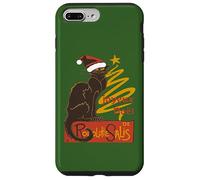 Joyeux Noel Le Chat Noir con albero d'oro stilizzato v2 Custodia per iPhone 7 Plus/8 Plus