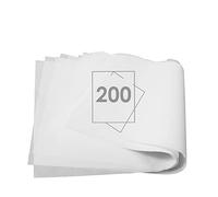 Joyfair - Carta da forno, 200 fogli, rettangolare, impermeabile, antigelo, antiaderente, 33 x 23,3 cm, per pizza/hamburger, formaggio, torta/carne, colore: Bianco