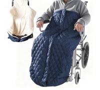 Joyfitness Coperta per Sedia a Rotelle Foderata in Pile, Avvolgimento in Pile per Sedia a Rotelle Caldo, Coprigambe Foderato in Pile Antivento con Cerniera, per Maggiore Calore e Comfort in Inverno