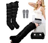 Joyfitness Macchina Pressoterapia per Casa Pressoterapia Professionale per Casa Completa, Massaggiatore Per Gambe Compressione D'aria, Pressione Del Tempo Regolabile (Combinazione Opzionale)