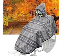 Joyfitness Mantella per Sedia a rotelle per Adulti con Cappuccio Abbigliamento per Sedia a rotelle Poncho Invernale Mantella per Sedia a rotelle Coperta Calda per Donne e Uomini