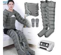 Joyfitness Stivaletti per terapia a compressione dell'aria a 8 camere, massaggiatore linfatico, massaggiatori per gambe per dolore e circolazione, stivali per pressoterapia per drenaggio linfatico e