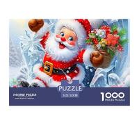 Joyful Snow Village Scene on Christmas Eve Carta Di Qualità Ottimo Hobby Per Momenti Tranquilli, Weekend E Relax Vacanze 52x38cm/1000pcs